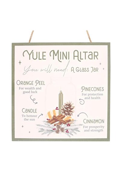 Namaruna Placă suspendată din MDF - Altar de Yule (20 cm)
