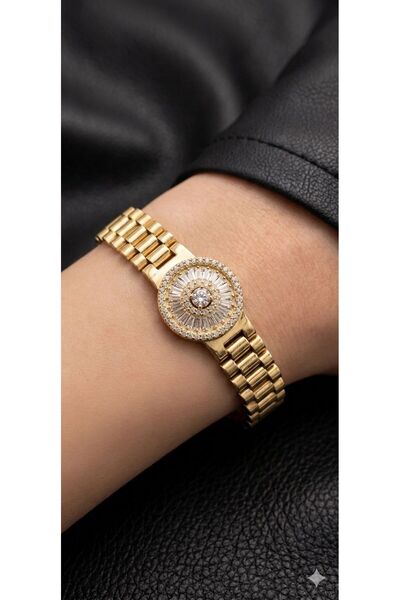 YONCA CM JEWELRY Kadın Paslanmaz Bileklik CM Özel Seri Kuyumcu Model 14K Altı...