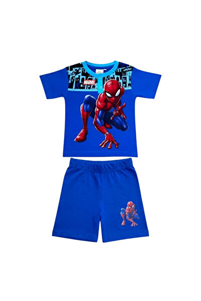 SPIDERMAN Pijamale copii, mânecă scurtă, 100% bumbac, albastru, Hero,