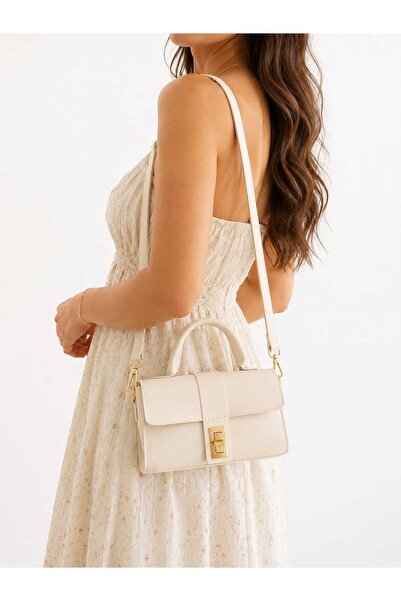 Judour Bags حقيبة كتف نسائية كريمية Est226 حقيبة يد وكتف صغيرة بتصميم أنيق مع...