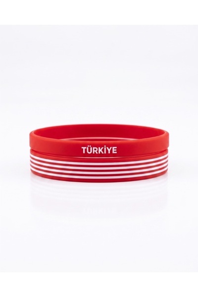 FERİHA DESING Türkiye Milli Takım Taraftar Bilekliği Ay Yıldız Detaylı Esnek ...
