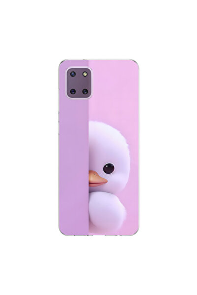 PPKin Samsung Galaxy Note 10 Lite Uyumlu Peluş 3 Tasarımlı Şeffaf Kılıf