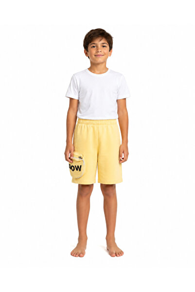 onymino Boy's Cotton Shorts with Side Pocket Detail