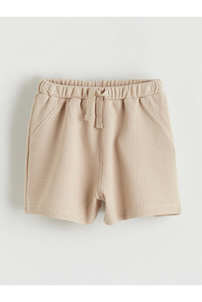 LC Waikiki Nevavm Baby Boy Shorts with Elastic Waist and Contrast