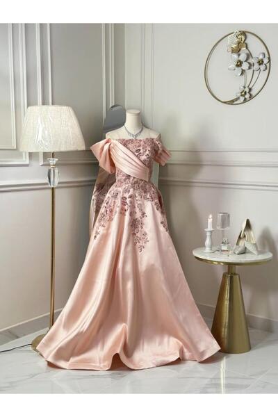 vanus fashion 7344-فستان سهره طويل