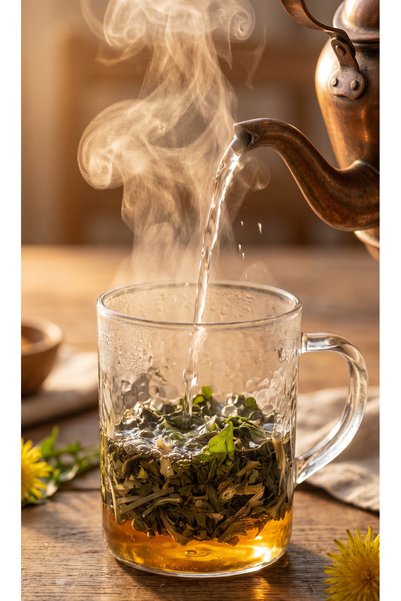 HERBONİ Dandelion Tea 50g - Dandelion, Radika, Dandelion Tea, Natural and Without Additives