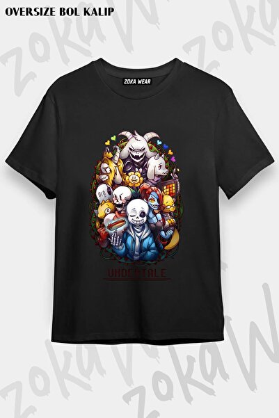 ZOKAWEAR Μπλουζάκι Unisex Loose Fit Undertale Sans v23 με στάμπα