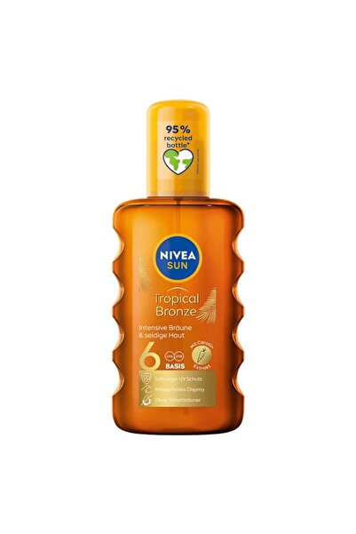 NIVEA Set 2 x Ulei spray autobronzant cu protecție solară Sun Carotene, SPF 6...