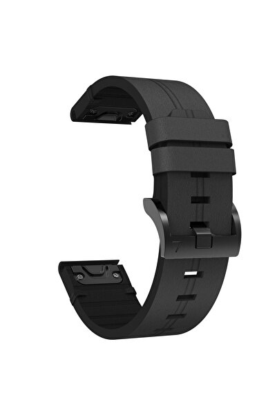CaseOnn Garmin fenix 8 - 51 mm, Solar, Sapphire Kordon Quickfit Klasik Deri Y...