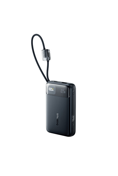 Baseus EnerFill FC11 20000mAh 22.5W Power Bank cu cabluri USB-C și Lightning,...