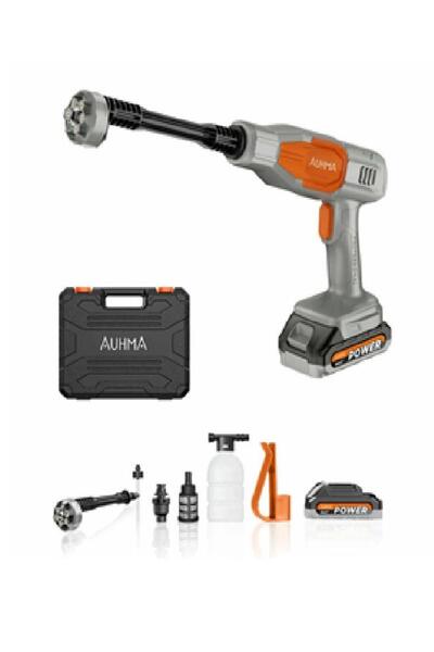 auhma Araç Yıkama Makinesi Akülü Basınçlı (335psi) Şarjlı (Wireless) 18.000rp...