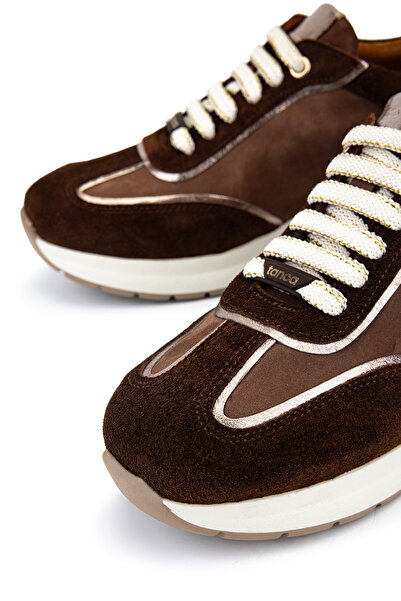 Tamer Tanca Kadın Hakiki Deri Kahve Sneakers & Spor Ayakkabı