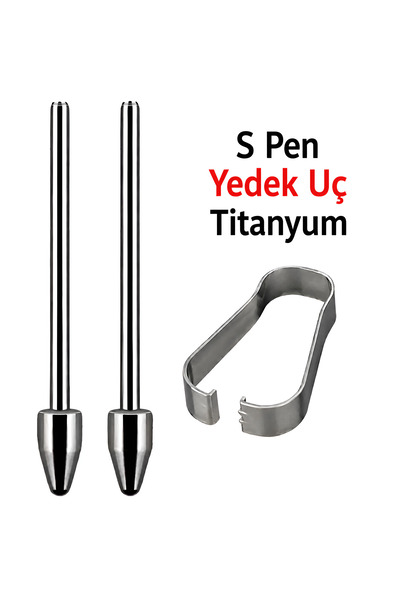 Dexmon Tüm Samsung Note / S Pen Dokunmatik Kalem Ucu ile Uyumlu Yedek Metal K...