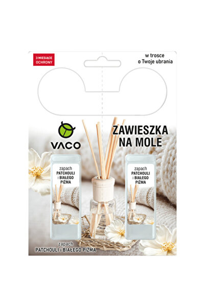 Vaco Pandantiv pentru haine, alb, din lână, 2 bucăți. Dv00326