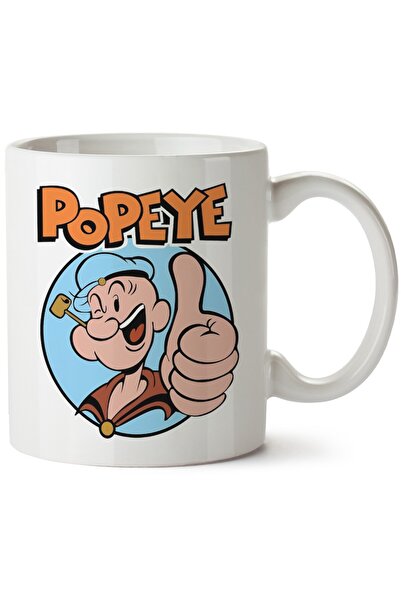 ET ERTAPASSAGE original creative designs Popeye Printed Porcelain Mug, Machin...