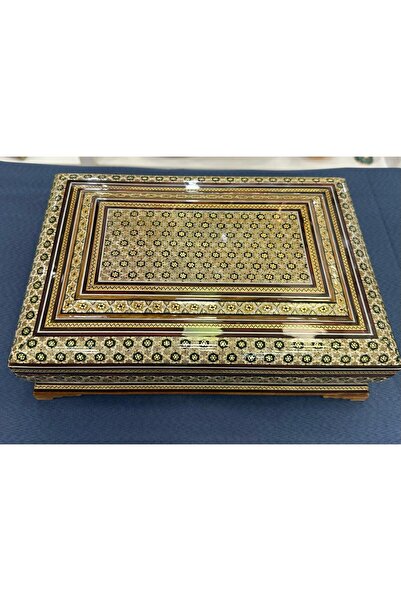 cyrus handi crafts El yapımı hatam kutu, kadife iç kaplama, Kur’an ve takı ku...