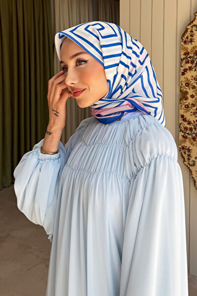 KUQOS وشاح ناعم بنمط المتاهة من أكوا سوفت