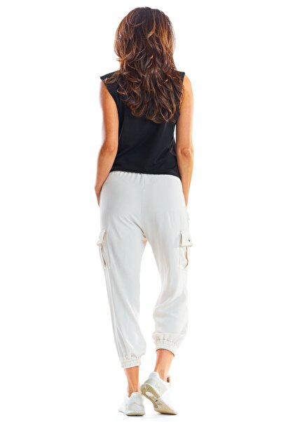 Awama Pantaloni dama, Awama, Poliester, Cu buzunare, Maro, XL