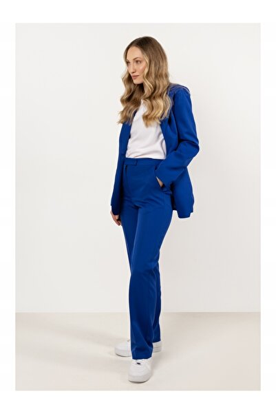 Awama Pantaloni dama, awama, albastru, poliester-elastan, XL