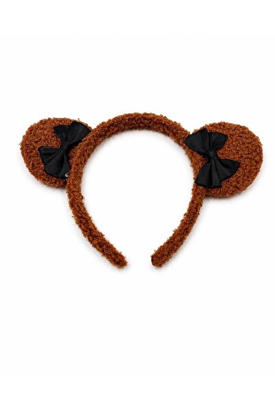MD Moda Accessories Teddy Ear Bow Detailed Crown