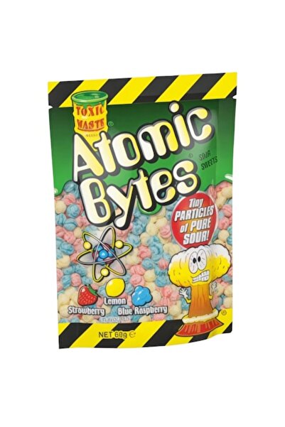 Toxic Waste Bomboane acre Atomic Bites Zmeură Albastră Lămâie Căpșuni 60 g