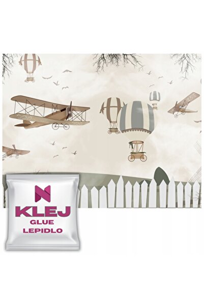 Naklejkomania Fototapet Pentru Copii Avioane Baloane Decoratiune Murala 148x220