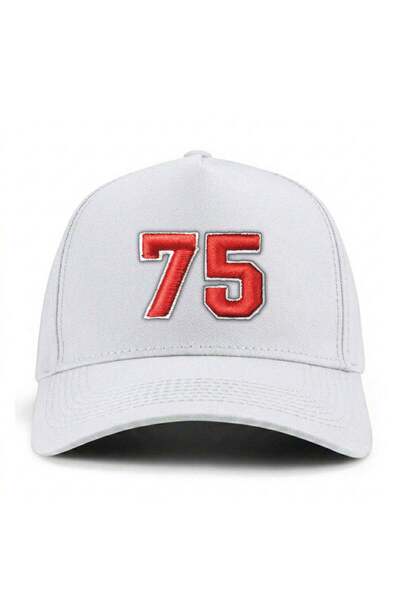 PataCute Number 75 (Embossed) Molded Baseball Cap