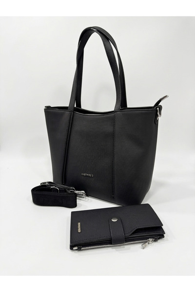 Just Polo Women's Hand and Shoulder Bag with Zippered Compartments