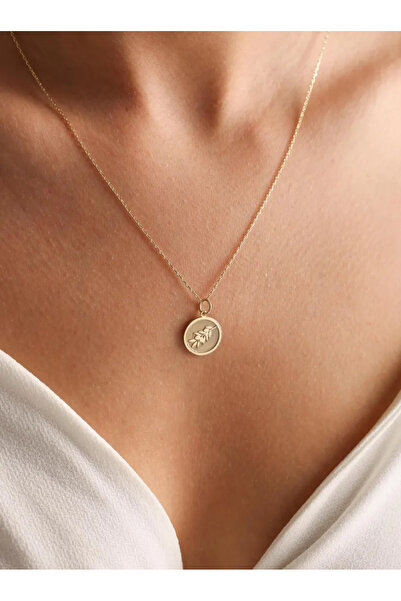 N!da Jewelry 925 Ayar Gümüş Zeytin Yaprağı Kolye