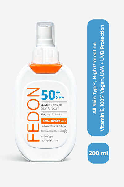 fedon Aile Güneş Kremi Seti SPF 50+ Güneş Kremi 200 ml + Kids SPF 50 Çocuk Güneş Kremi 100 ml Suya Dayanıklı Vegan Hipoalerjenik