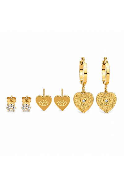 Rossetto Atelier Stainless Steel 6-Piece Earring Set