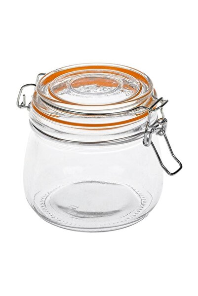 OEM Borcan de depozitare din sticlă, cu capac ermetic, 500 ml, practic pentru...
