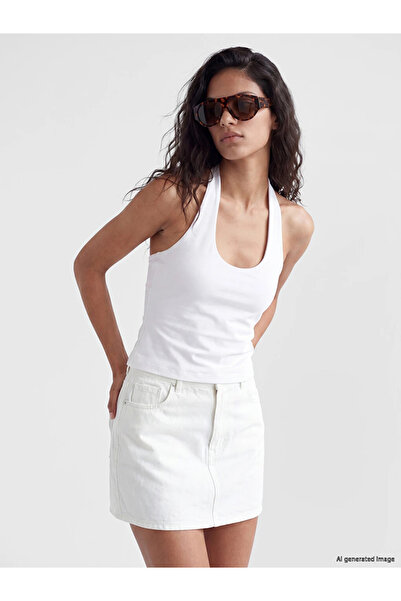 LC Waikiki White Halter Neck Women's Athlete