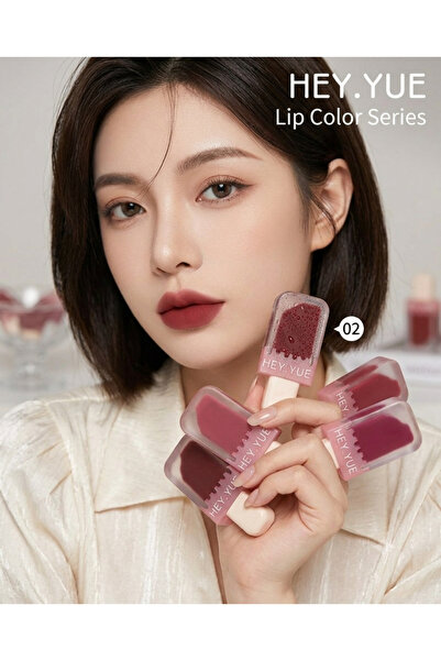 Kozmetik Number 02 Hey.Yue Ice Cream Design Velvet Matte Liquid Lipstick Seri...