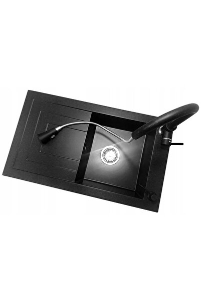 Granitan Set chiuveta, baterie Granitan, 778 x 460 mm, Negru