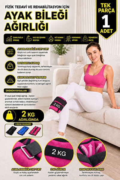 Spor Byfit 2 kg peska za rehabilitaciju i fizikalnu terapiju, uteg za zglob z...