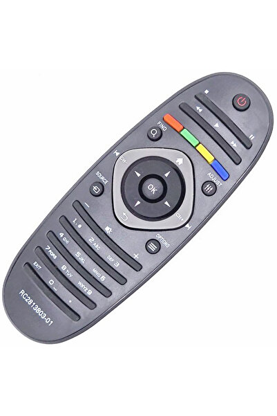 KNTECH Telecomanda RC2813802 pentru PHILIPS LCD/LED, neagra cu functiile tele...