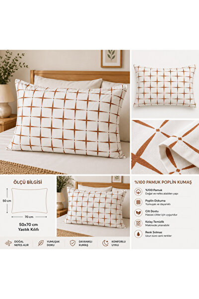 DOĞA EV TEKSTİLİ Doğanın Tüm Renkleri 2-Pack Pillowcases 50X70 - 100% Cotton ...