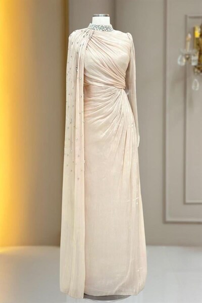 ASRI Moda Helen Abiye Elbise Krem