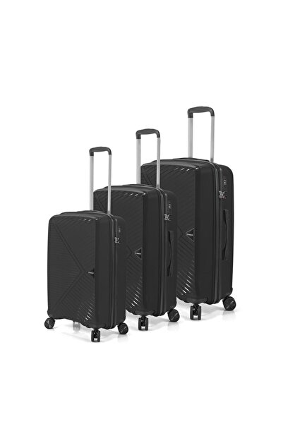 Benzi Σετ 3 βαλιτσών με επέκταση BZ5710 Μαύρο