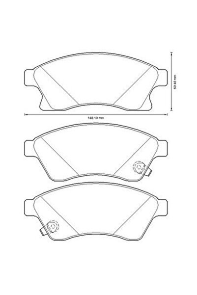 SRLine Set Placute frana punte fata Polonia, Chevrolet Aveo (T300) 2011-2014,...