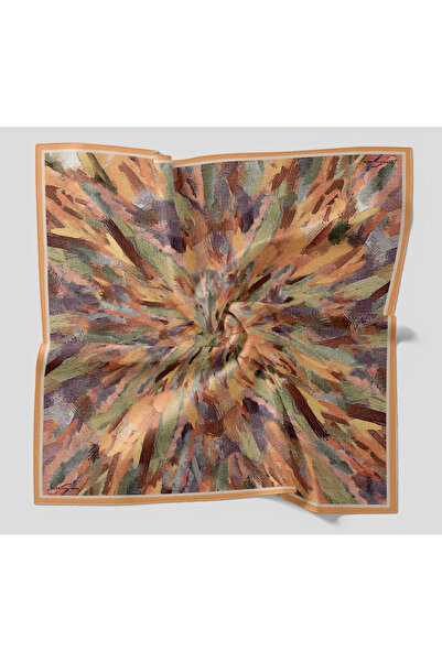LuvenSara Luven Sara Esinti Patterned Scarf Orange