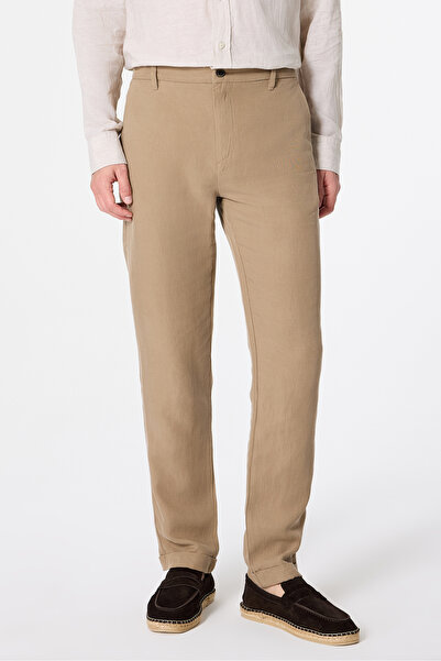 Tween Relaxed Fit (Pilesiz) Vizon Kumaş Pantolon