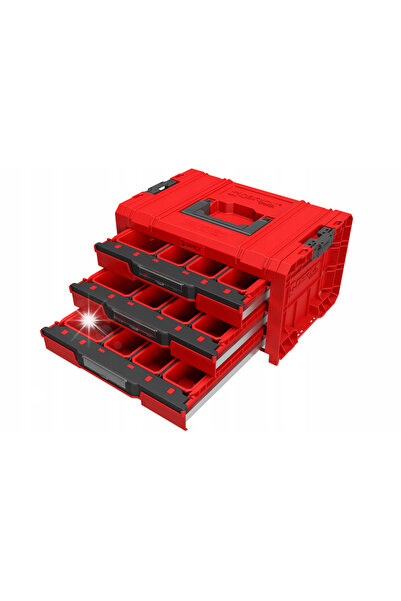 q qbrick system CUTIE DE SCULE PRO DRAWER 3 TOOLBOX 2.0 EXPERT ROȘU