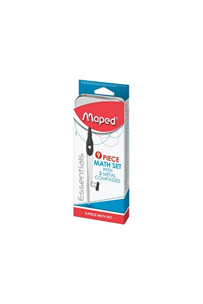 Maped Trusă geometrie Essentials metal 9 piese