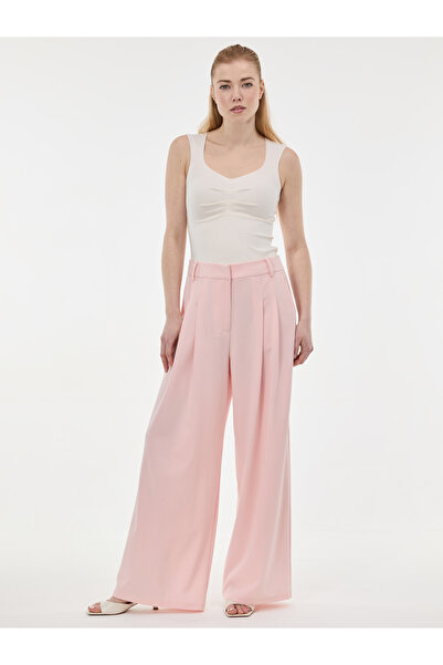 ORSAY Pantaloni largi de damă roz deschis