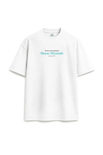 Darkia Directed by Hayao Miyazaki Director Series Printed Text Unisex White T...