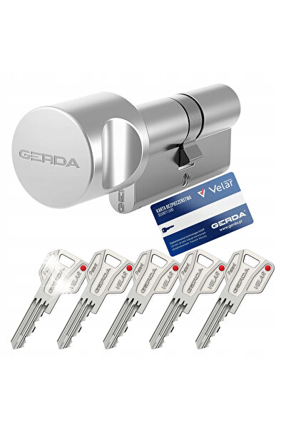 gerda Cilindru antiefracție VELAR PRO G30/50 cu buton și 5 chei