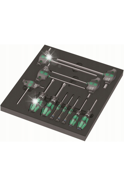 Wera Werk Set de 12 capete de înșurubat pentru șuruburi și șurubelnițe WERA