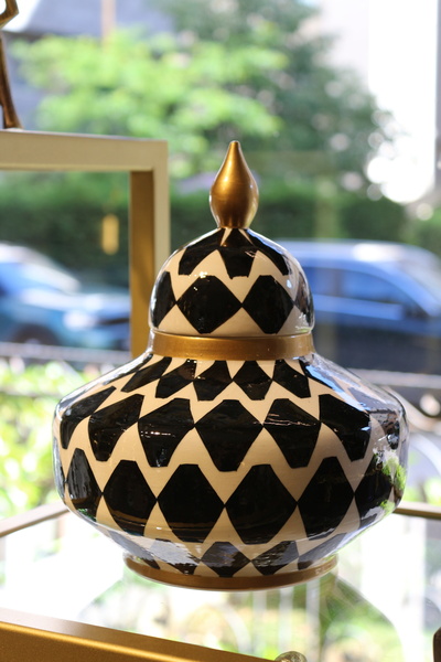 tuan design 15 cm Siyah El Boyaması Küp 15 cm